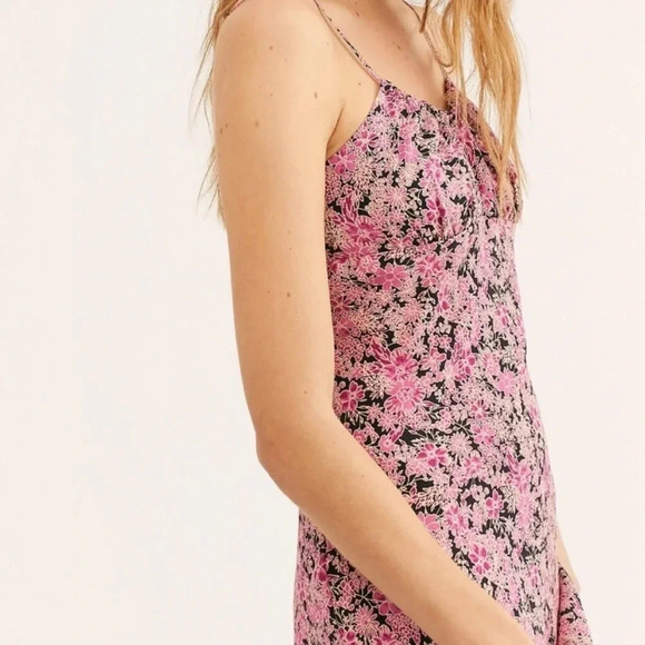 NWT Free People Bon Voyage Midi Dress in Black Combo Small - Picture 6 of 16